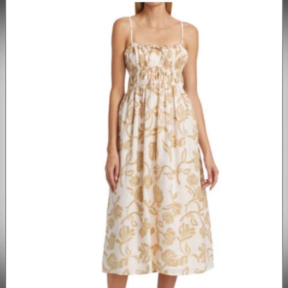Faithfull the Brand Francesca Floral Linen Sundress